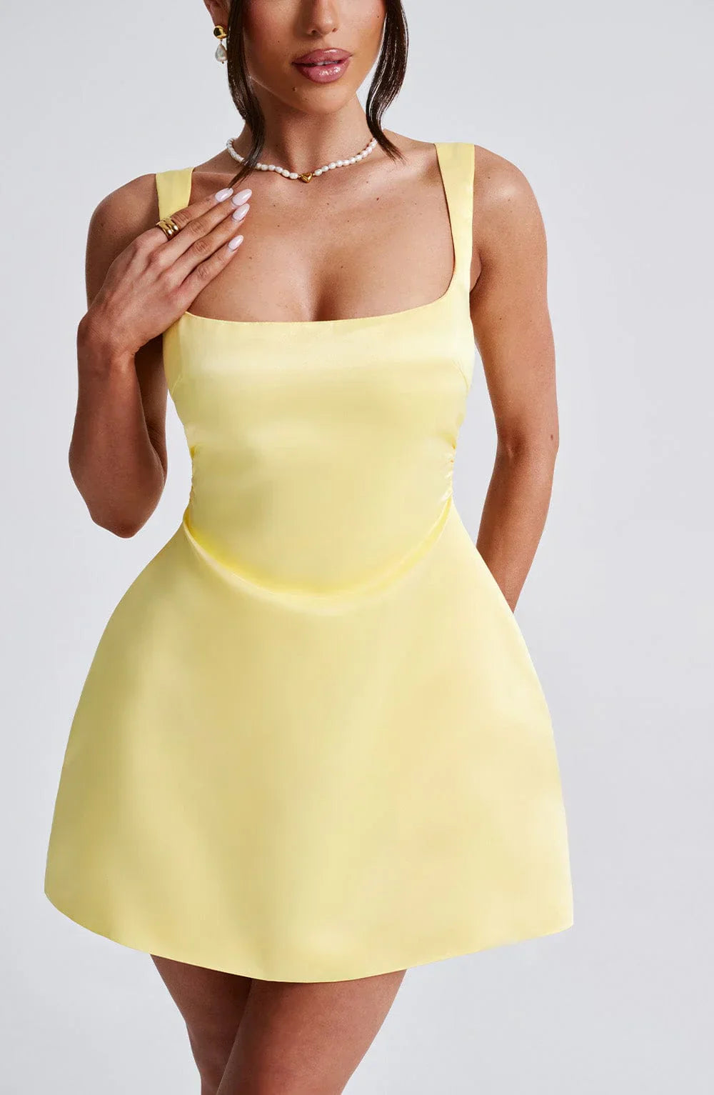 Sofie Mini Dress - Lemon