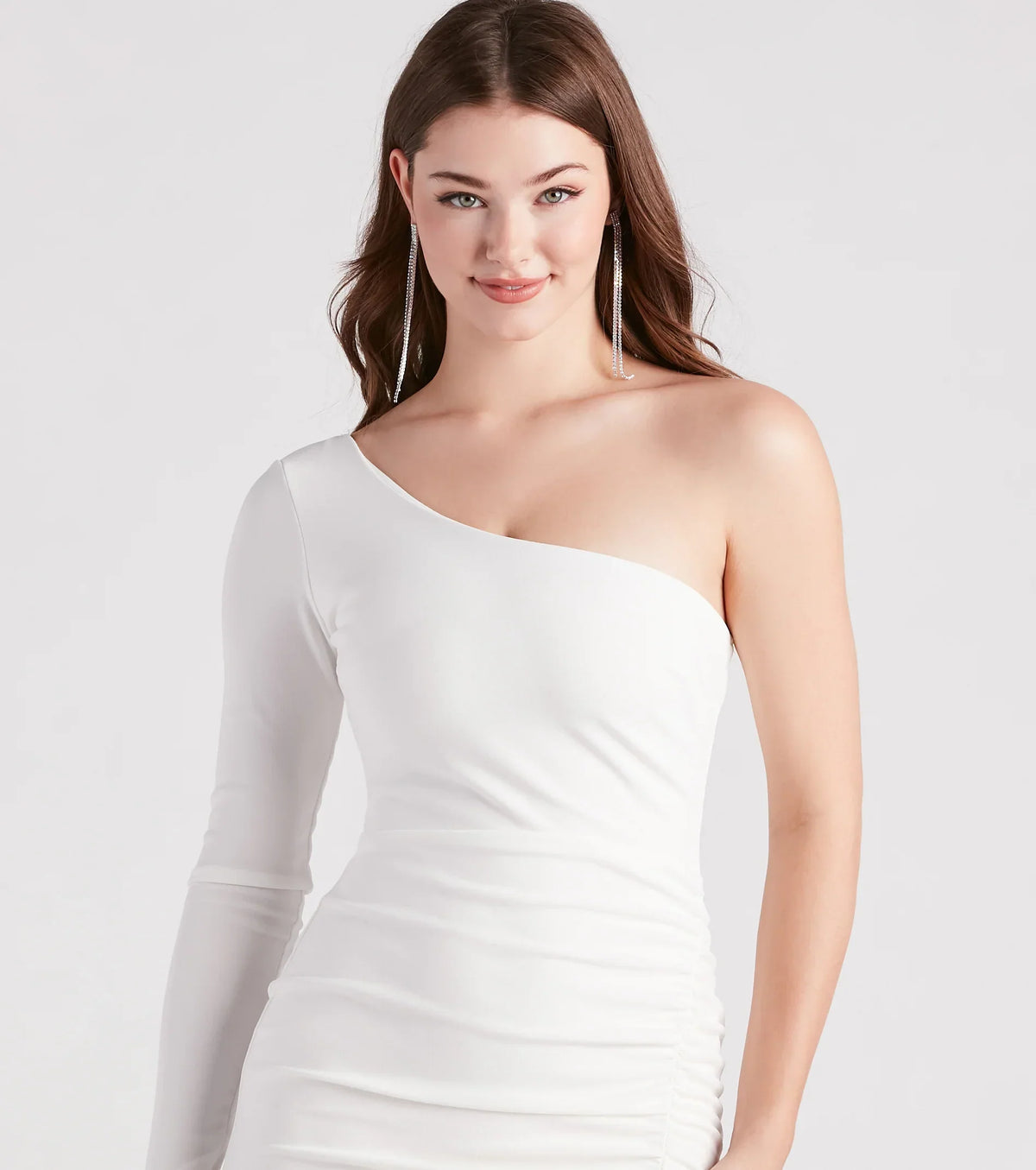 Totally Chic One-Shoulder Mini Dress