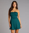Shimmer And Spin Glitter Mini Dress