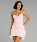 Pretty in Sparkle Glitter Mini Dress