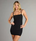Who's That Girl Glitter Mini Dress