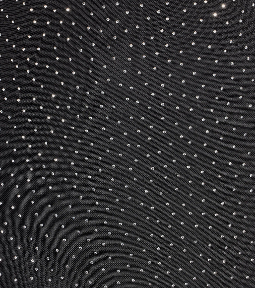 Sparkle Time Rhinestone Mesh Bodycon Mini Dress